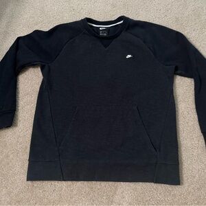 Nike Men's Black Crewneck Sweater